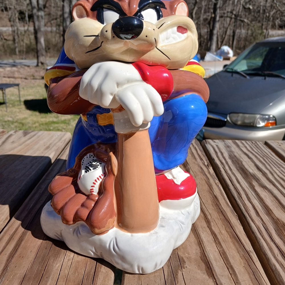Gibson Multicolor Looney Tunes Taz Vintage Ceramic Cookie Jar